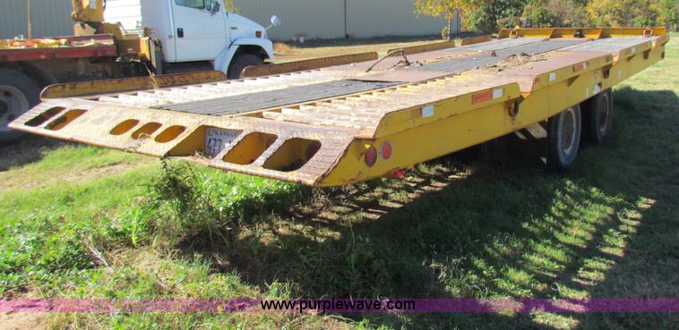 image for item E8145 1987 Tilt deck equipment trailer