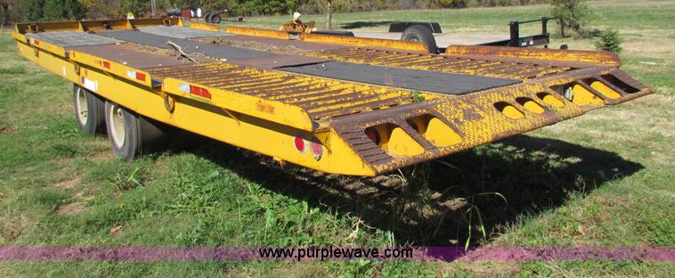 image for item E8145 1987 Tilt deck equipment trailer