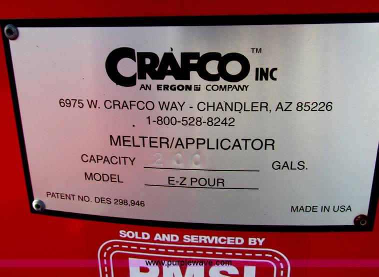 image for item E8159 2000 Craft Co E-Z Pour 200D crack seal machine