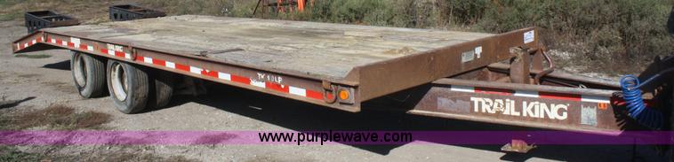 image for item F2706 1998 Trail King TK40LP-260 flatbed trailer