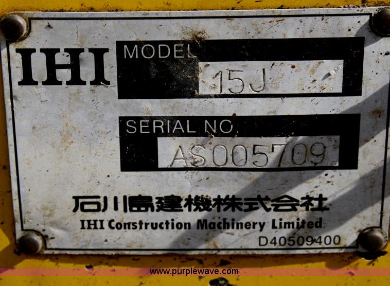 image for item F2741 IHI TX15 mini excavator