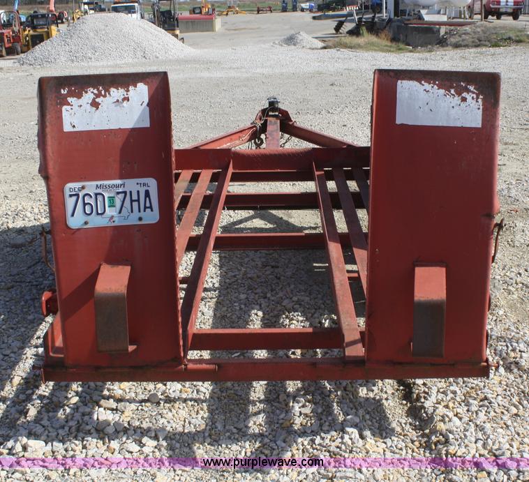 image for item F2742 1998 shop built double axle skid steer trailer