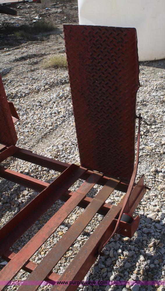 image for item F2742 1998 shop built double axle skid steer trailer