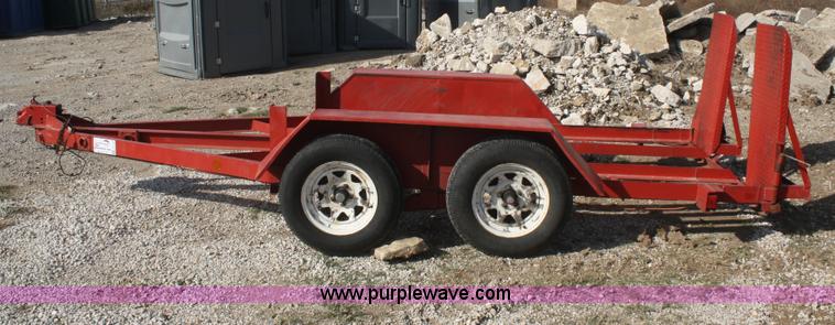 image for item F2743 1993 JFW double axle skid steer trailer