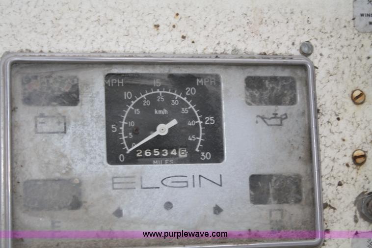 image for item F2749 Elgin White Whirlwind T street sweeper