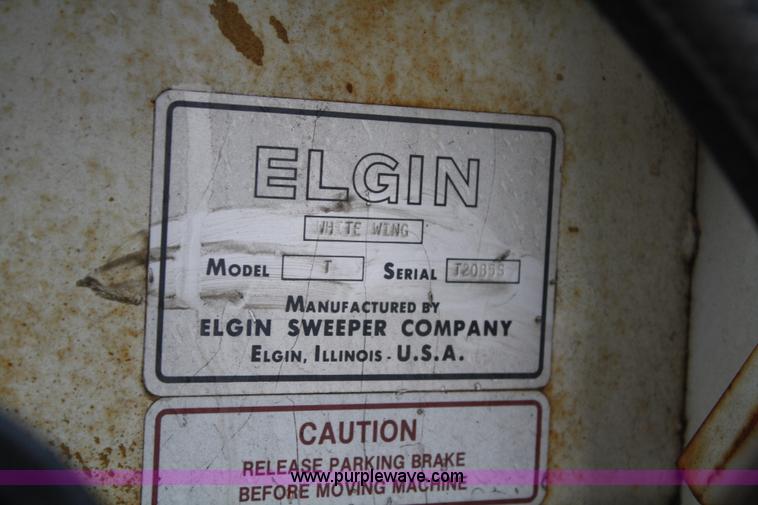 image for item F2749 Elgin White Whirlwind T street sweeper