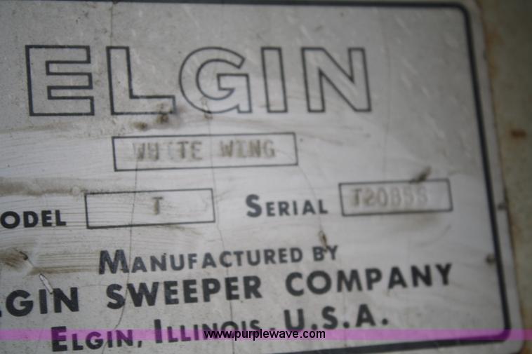 image for item F2749 Elgin White Whirlwind T street sweeper