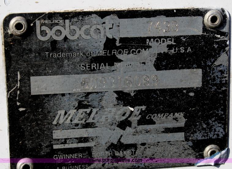 image for item F2757 1992 Bobcat 743B skid steer