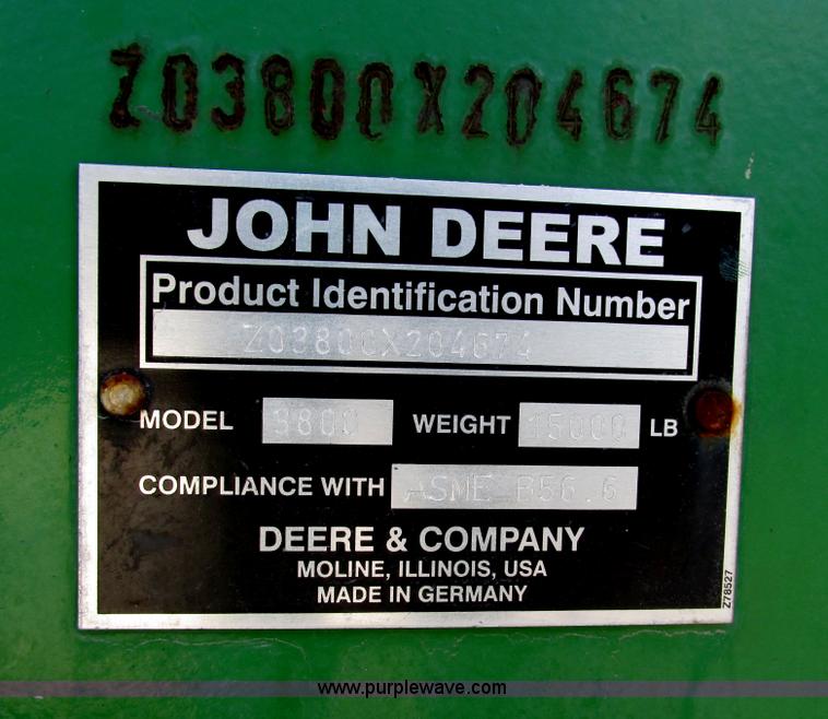 image for item F4013 2004 John Deere 3800  articulated telehandler
