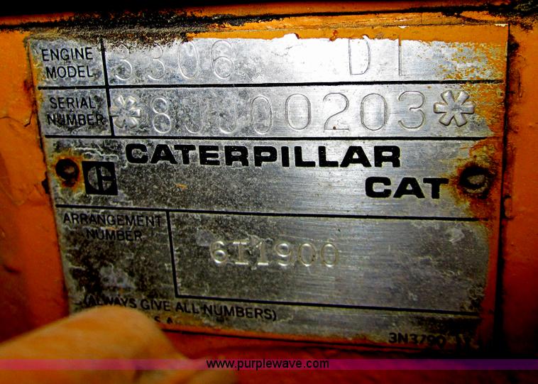 image for item F6538 1995 Caterpillar 125 kW generator