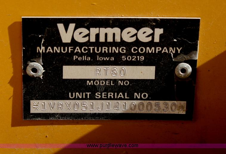 image for item U9708 Vermeer RT60 trencher