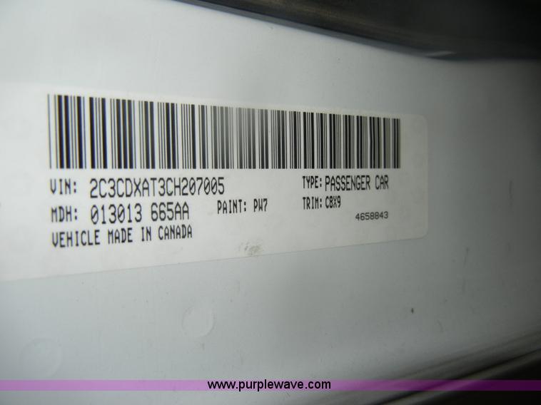 image for item D4713 2012 Dodge Charger SE Police