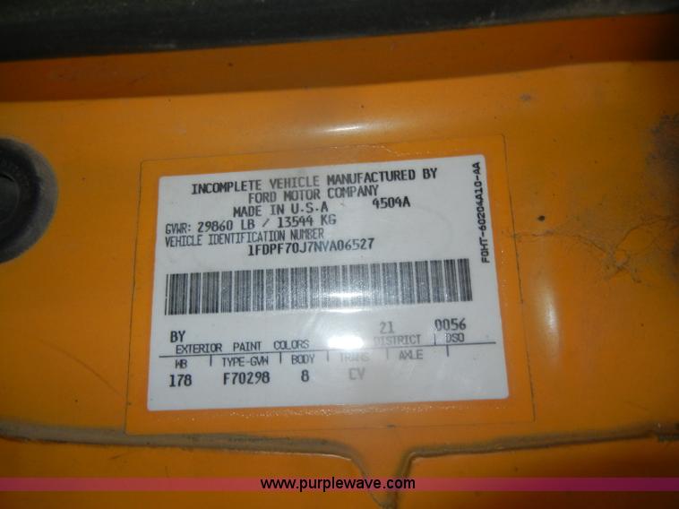 image for item D4736 1992 Ford F700 aerial lift truck