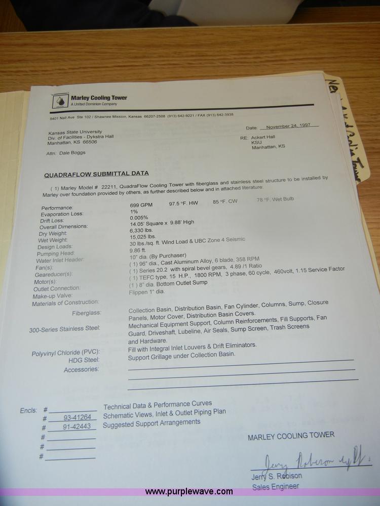 image for item D4737 Marley Quadraflow 22211 cooling tower