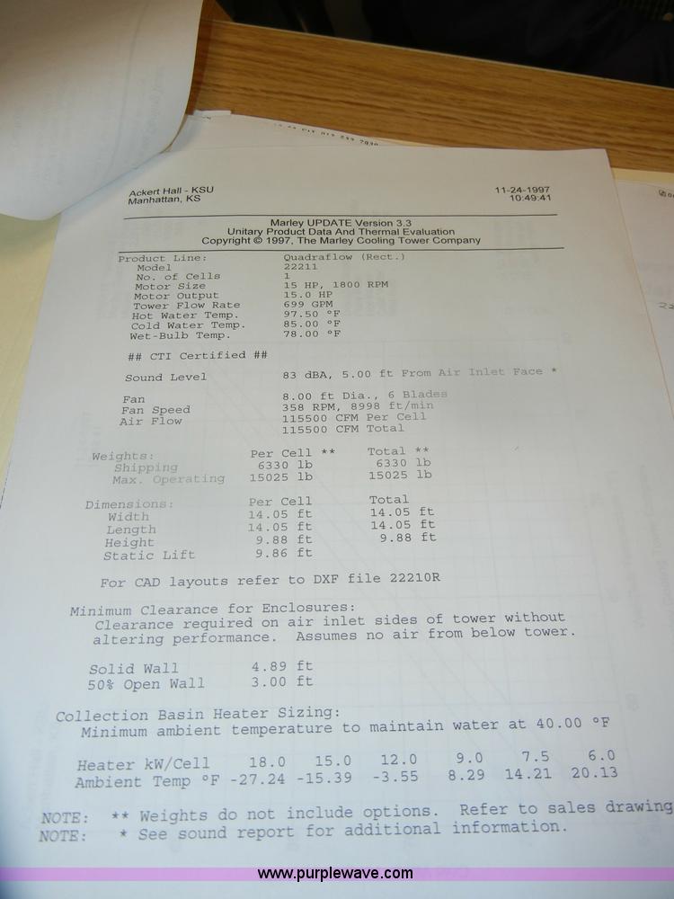image for item D4737 Marley Quadraflow 22211 cooling tower