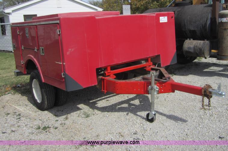 image for item D5708 2012 Shop built utility bed trailer
