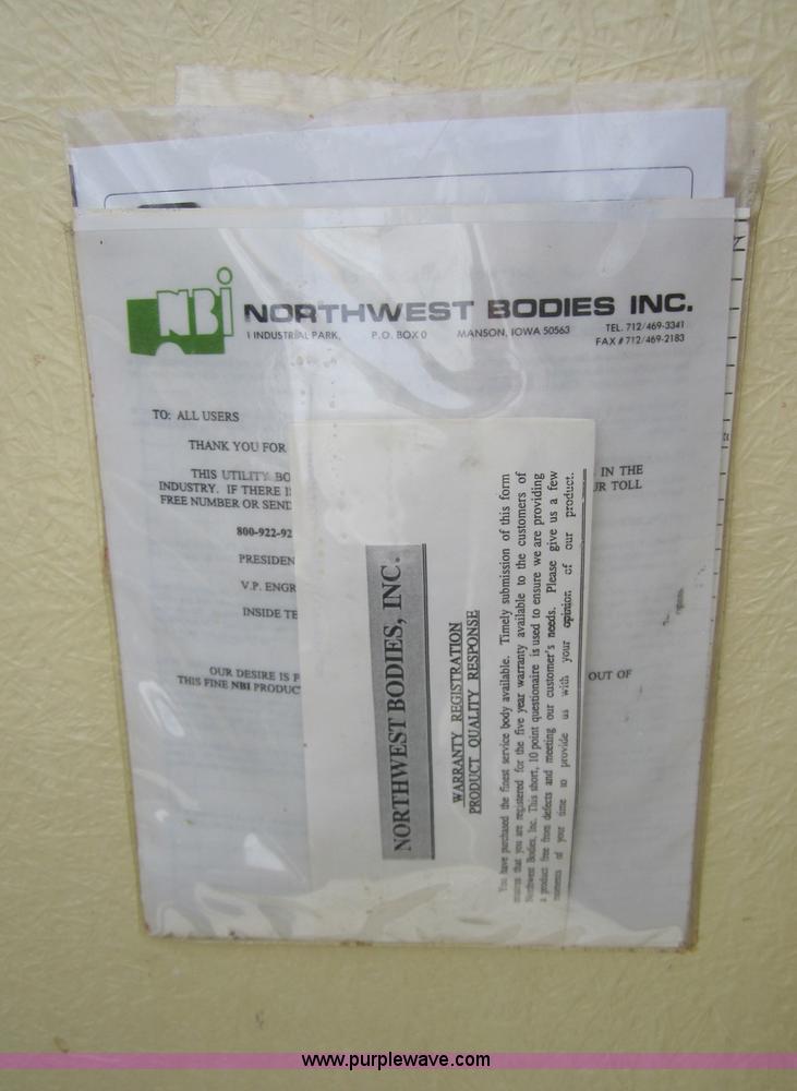 image for item D5708 2012 Shop built utility bed trailer