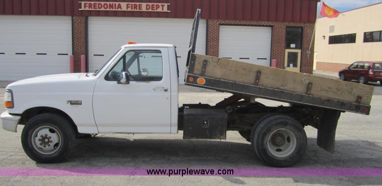 image for item D5711 1993 Ford F350 dump bed pickup truck