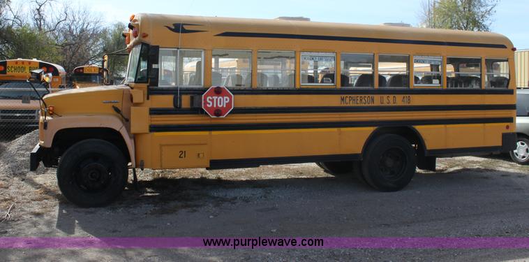 image for item E4304 1996 Blue Bird school bus