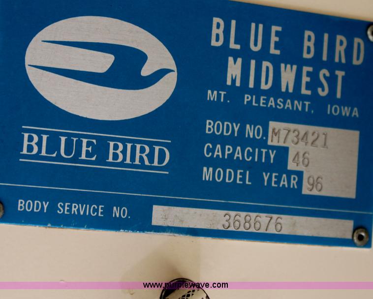 image for item E4304 1996 Blue Bird school bus