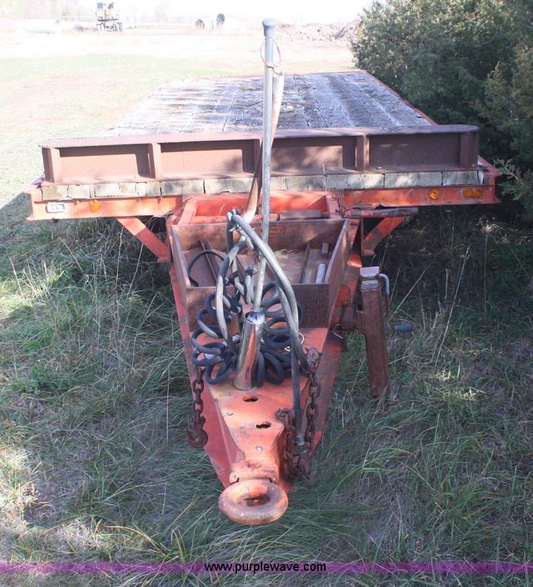 image for item F2506 1980 Luttig tilt bed trailer