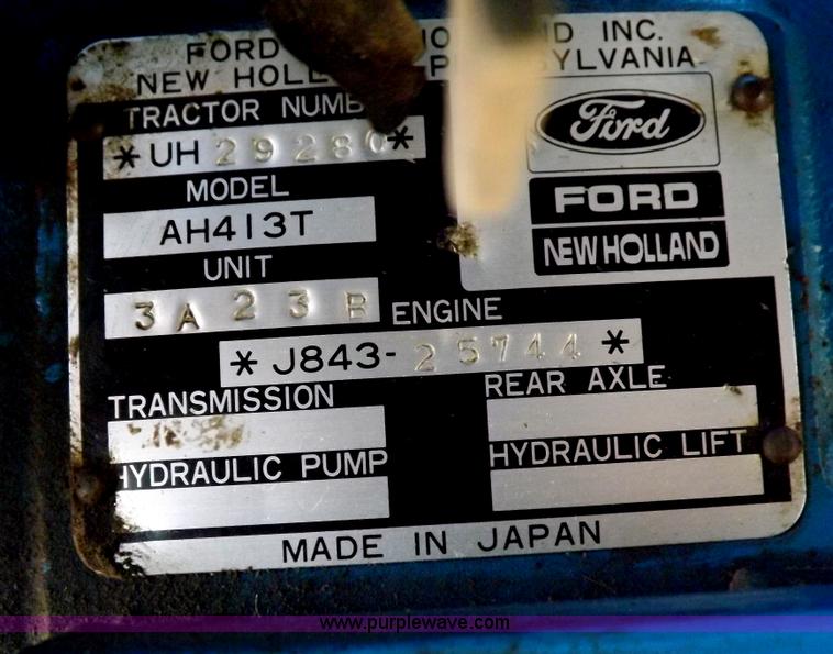 image for item F6272 1993 New Holland 1520 MFWD tractor