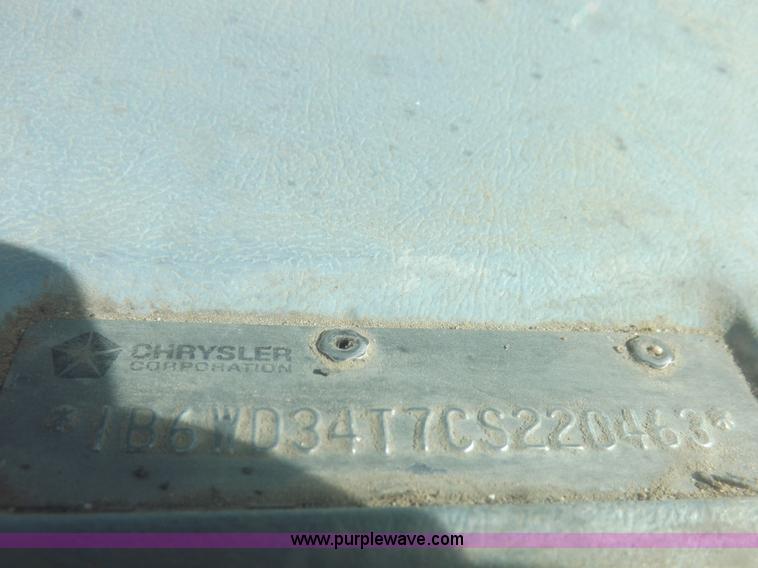 image for item F6296 1982 Dodge Ram D350 custom flatbed truck