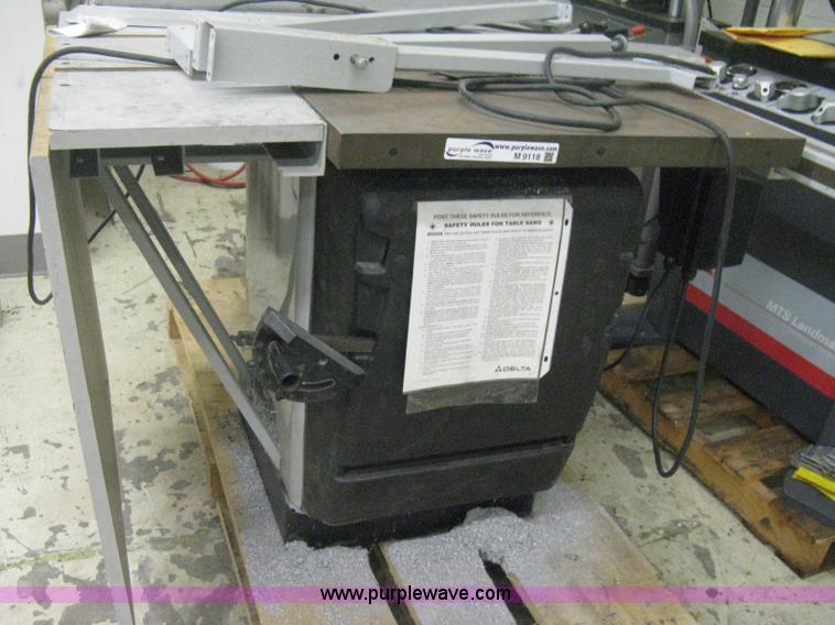 image for item M9118 Delta uni-saw commercial table saw