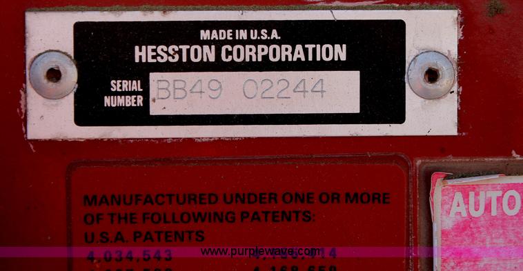 image for item C2901 Hesston 4900 large square baler