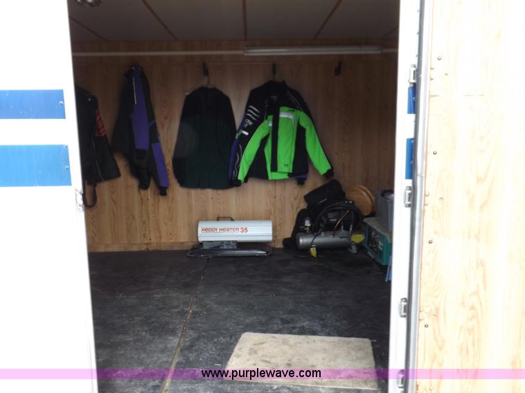 image for item F6105 1989 Tommy's Trailers tandem axle enclosed gooseneck trailer