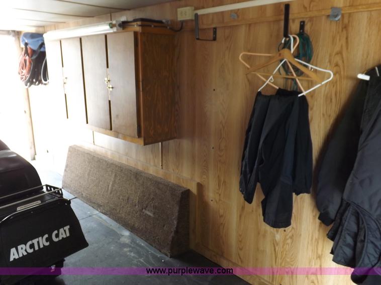 image for item F6105 1989 Tommy's Trailers tandem axle enclosed gooseneck trailer