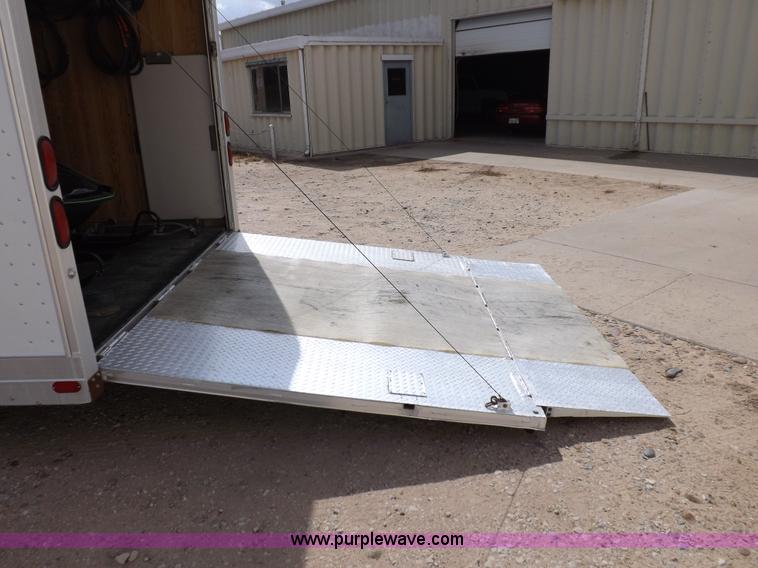 image for item F6105 1989 Tommy's Trailers tandem axle enclosed gooseneck trailer
