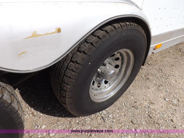 image for item F6105 1989 Tommy's Trailers tandem axle enclosed gooseneck trailer