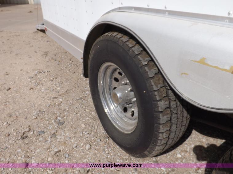 image for item F6105 1989 Tommy's Trailers tandem axle enclosed gooseneck trailer