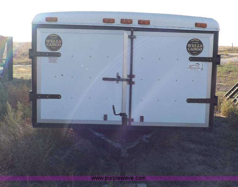 image for item F6139 1977 Wells cargo enclosed trailer