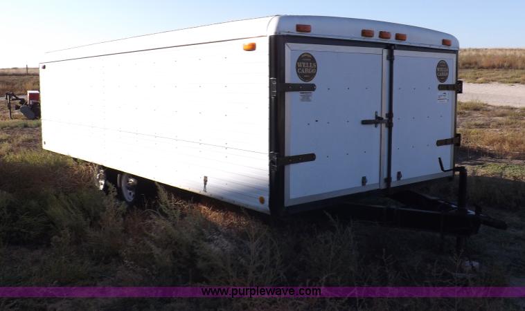 image for item F6139 1977 Wells cargo enclosed trailer