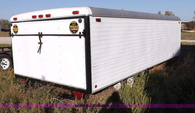 image for item F6139 1977 Wells cargo enclosed trailer