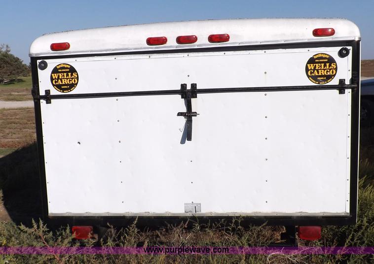 image for item F6139 1977 Wells cargo enclosed trailer