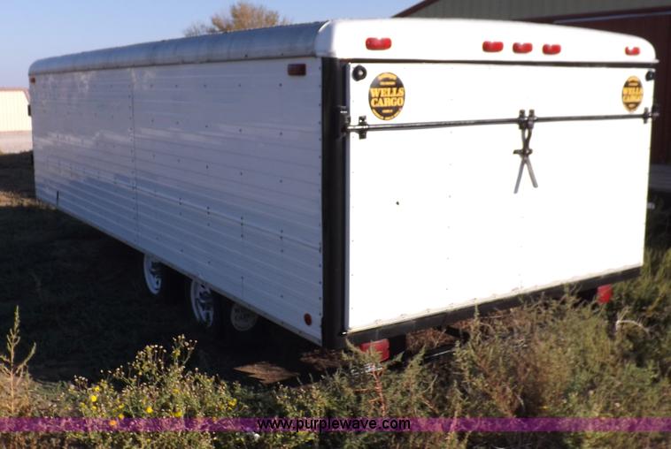 image for item F6139 1977 Wells cargo enclosed trailer