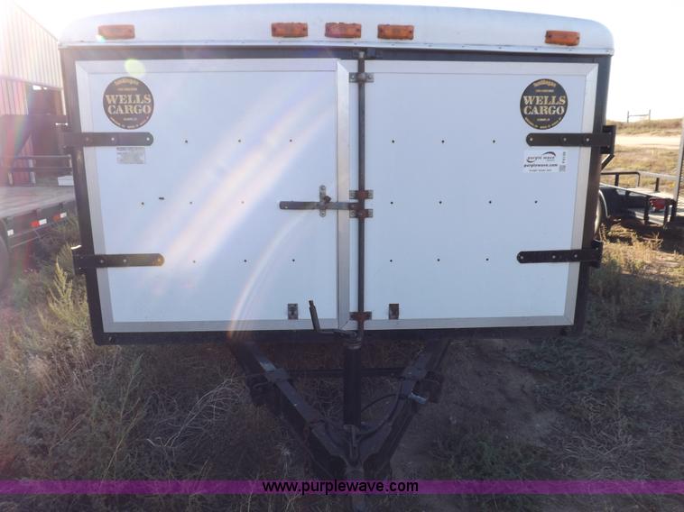 image for item F6139 1977 Wells cargo enclosed trailer