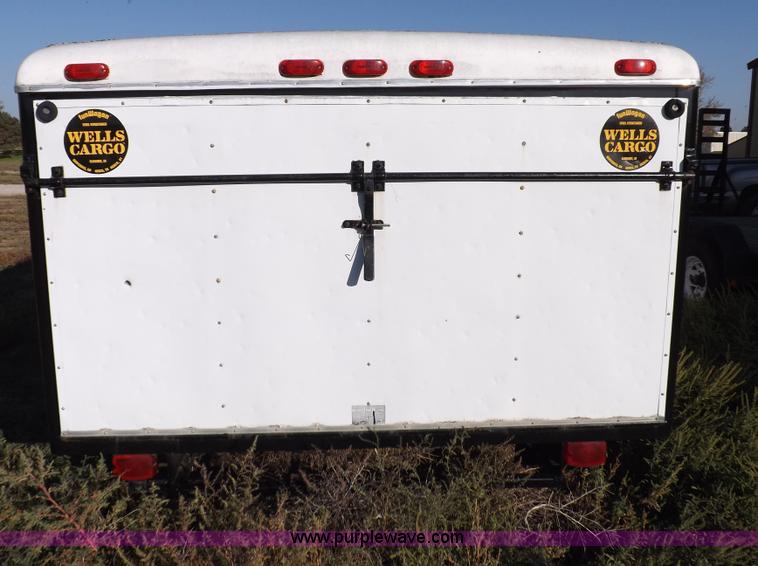 image for item F6139 1977 Wells cargo enclosed trailer