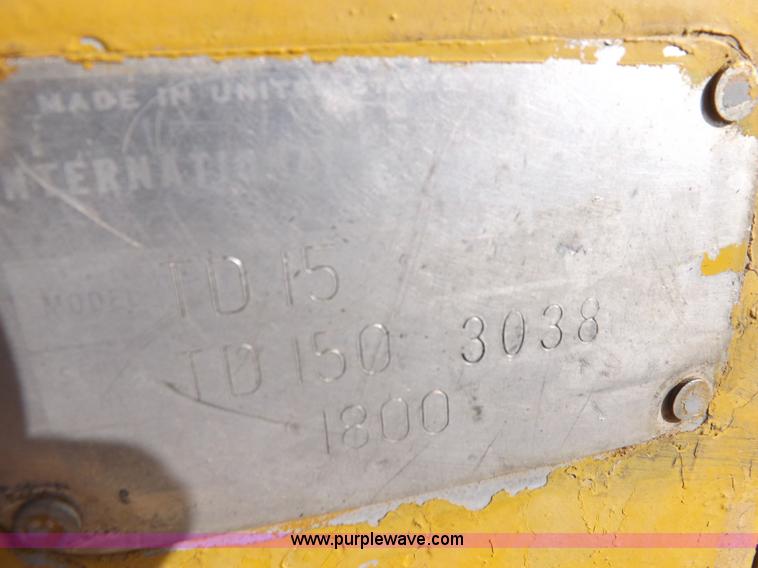 image for item F6180 International TD15 dozer