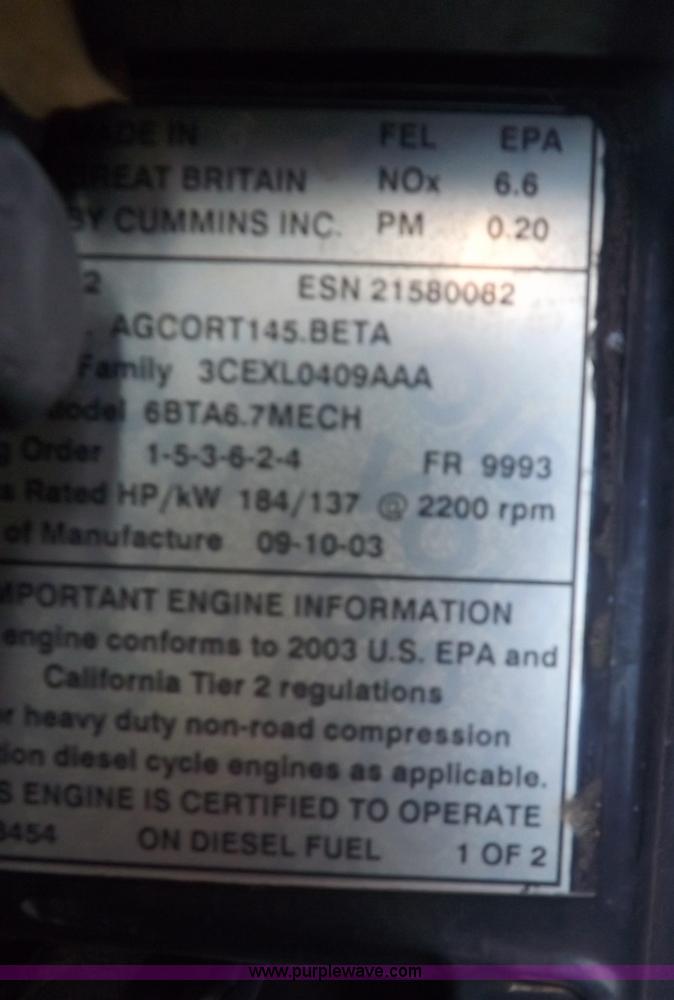 image for item F6192 2006 AGCO RT150 MFWD tractor