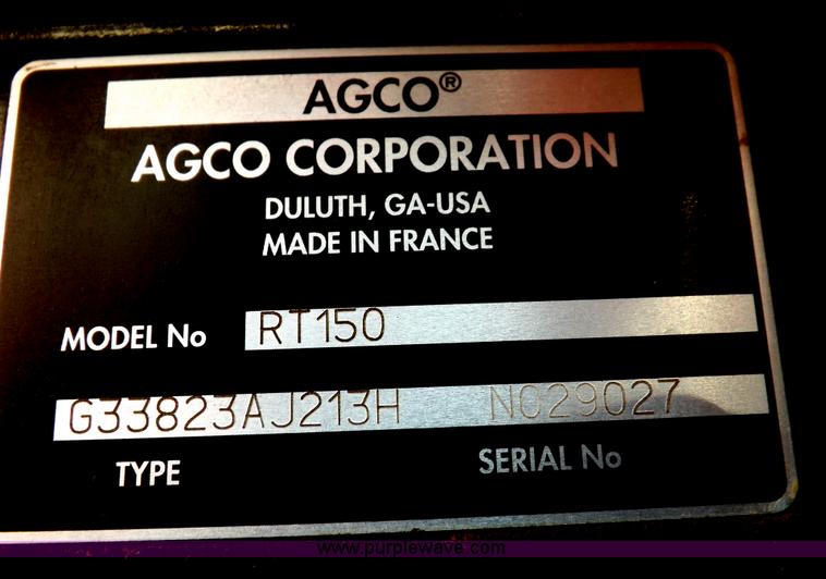 image for item F6192 2006 AGCO RT150 MFWD tractor