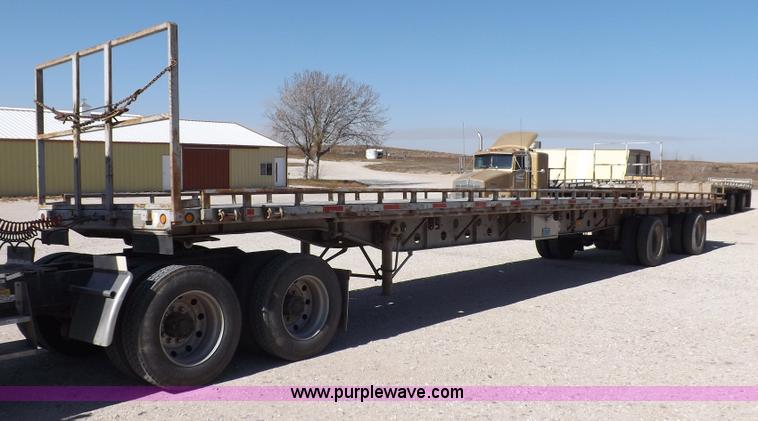image for item F6216 1991 Transcraft 55'9" flatbed trailer