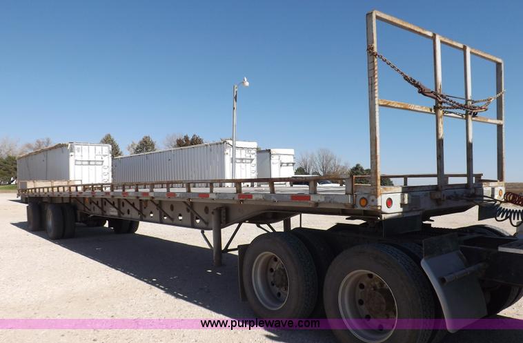 image for item F6216 1991 Transcraft 55'9" flatbed trailer