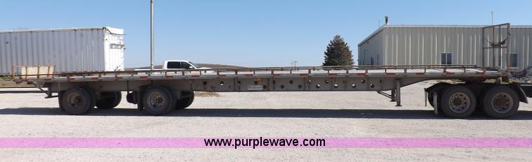 image for item F6216 1991 Transcraft 55'9" flatbed trailer