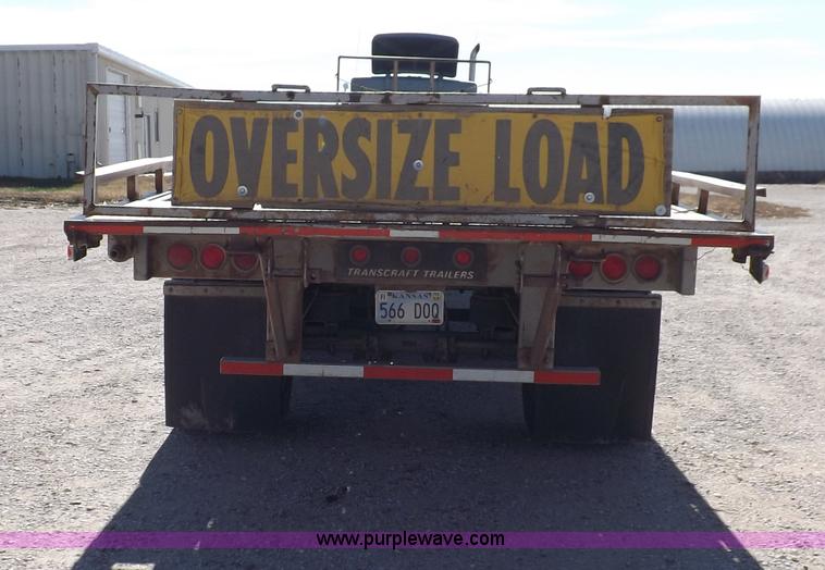 image for item F6216 1991 Transcraft 55'9" flatbed trailer
