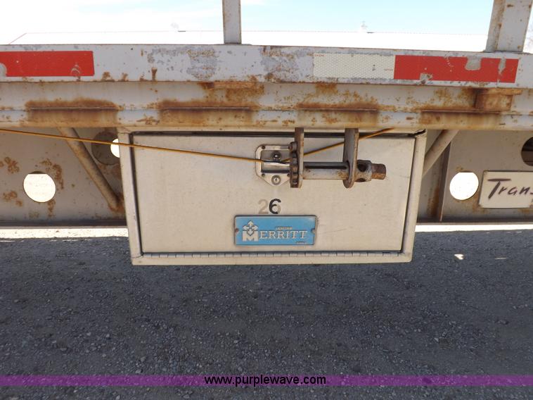 image for item F6216 1991 Transcraft 55'9" flatbed trailer