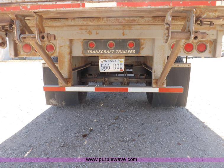 image for item F6216 1991 Transcraft 55'9" flatbed trailer